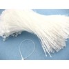 1000pcs White Plastic Hang Tag String Snap Lock Fastener Hand