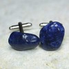 Custom Sodalite Stone Cufflinks - 1 Set
