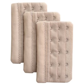 Chanie Women Pack of 3 Soft Comfortable 5 Hooks Bra Extender,5.9cm x 9.4cm