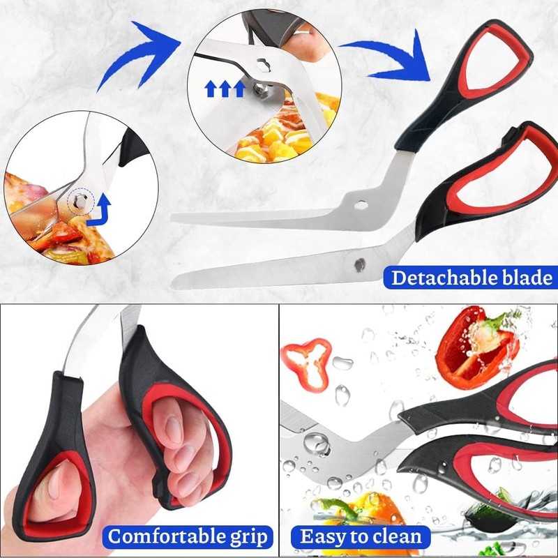 Pizza Scissors 27 cm Pizza Cutter with Sharp Stainless Steel