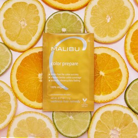 Malibu C Color Prepare Wellness Hair Remedy - Extends Hair Color Vibrancy & Counteracts Discoloration, Dullness & Brassiness - Made with a Blend of Antioxidants (12 Packets)