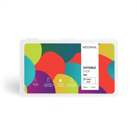 NEONAIL Flexible Nail Tips 01 Clear Oval - Press On Nails - Nails for Sticking - Nail Tips - Tips for Gel Nails - Fake Nails - Artificial Nails - Full Cover Nail Tips - Nail Tips - 300 Pieces