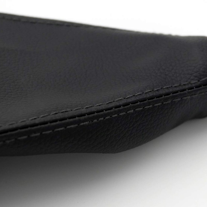 Donally Leather Shift Boots Side Brake Cover, Black, General Purpose