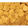 LaetaFood Pack, Gold Foiled Wrapped Milk Chocolate Coins Candy, Half