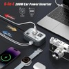 200W Car Power Inverter, FOVAL 12V DC to 110V AC