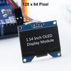 MELIFE 2pcs 1.54 Inch OLED I2C IIC Display Module, 128x64
