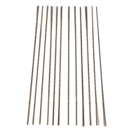 144Pcs Piercing Saw Blades Set Jewelers Saw Blades, 6/0 Scroll Saw Blades Assortment with Spiral Teeth for Wood, Metal, Plastic, 5.2 Inch Length