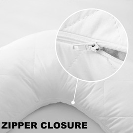 2X Aus Made Quilted Pillow Protector Cotton Cover | Standard | King Size | European | V Shape Tri Boomerang Pillow Protectors (2X European Pillow Protectors (65x65 cm))