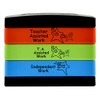 SuperStickers Multi Message 3-in-1 Stamp Stack for Teachers: Teacher Assisted