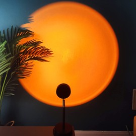 Anzny Sunset Lamp Projection Led Light,180 Degree Rotation Sunset Projection Lamp, Night Light Projector Led Lamp, Romantic Projector for Home Party Living Room Bedroom Decor