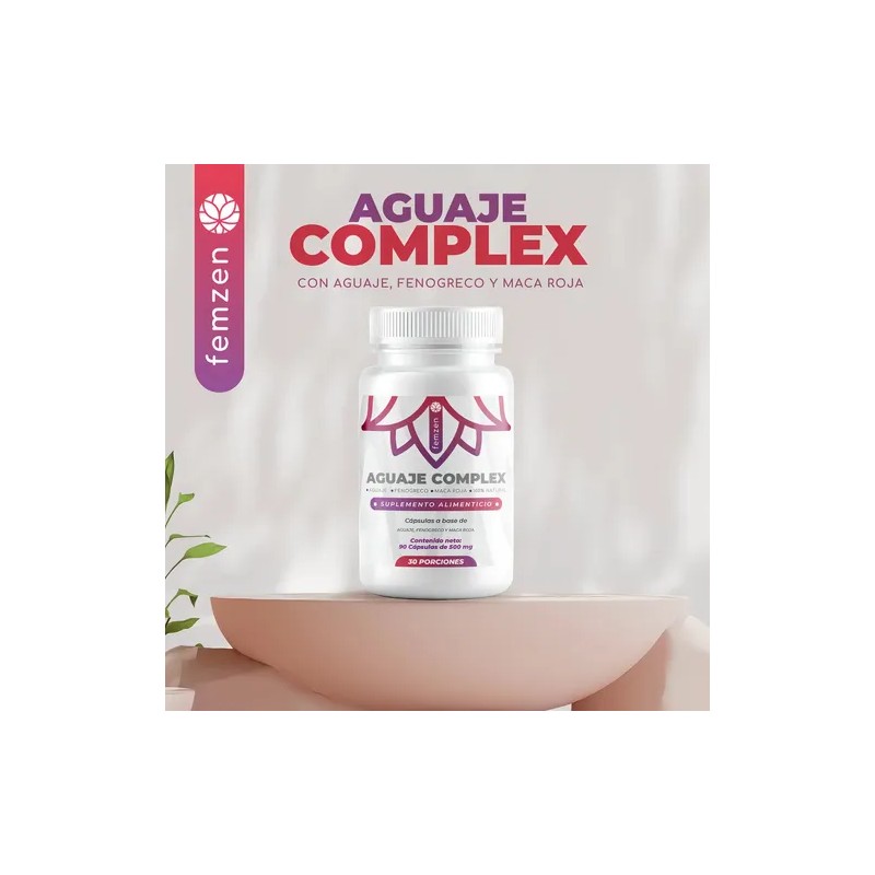 Femzen Aguaje Complex 90 Cápsulas Fenogreco Maca Roja Sin Sabor