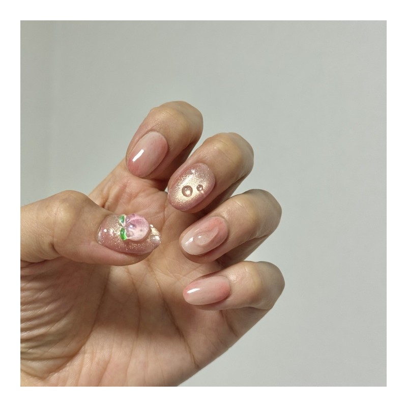 5 types of fruit nails, peach nail, cherry nail -