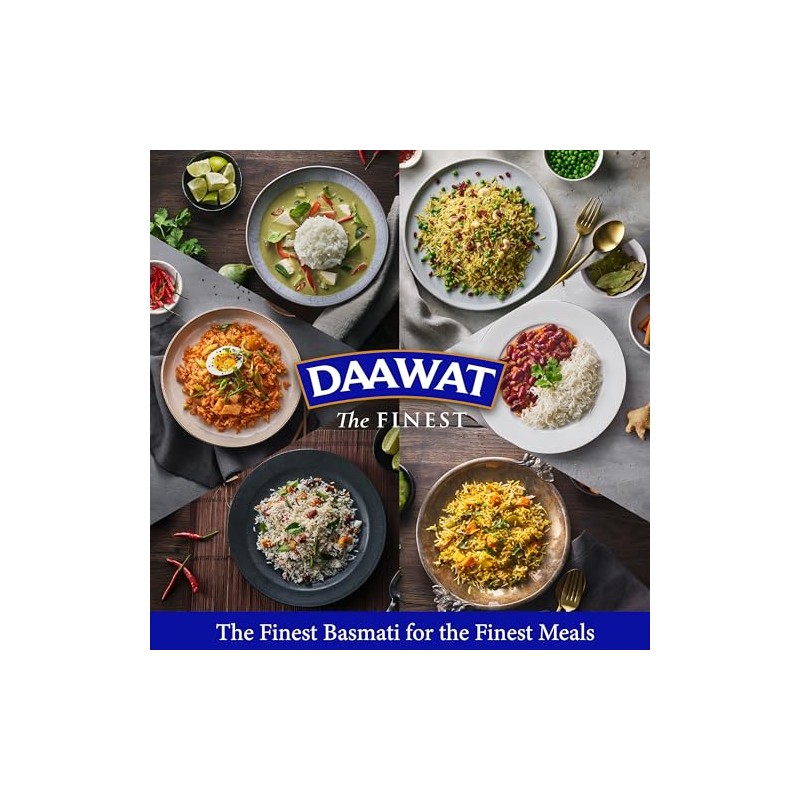 Daawat Traditional Basmati White Rice - Authentic Extra Long Grain