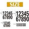 80Pcs 1inch Reflective Mailbox Number Sticker Decal Adhesive Reflective Address