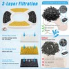 16 Pack Cat Water Fountain Replacement Filters, 8 Pcs Cats