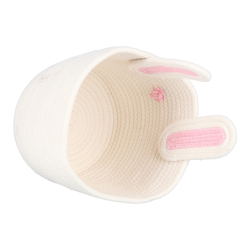 Storage Basket Rugged Lovely Small Bunny Attractive Decorative Home Furnishing