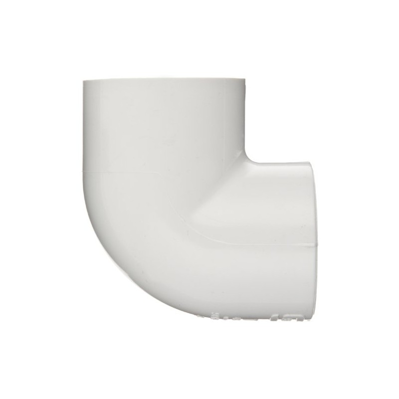 Spears 407 Series PVC Pipe Fitting, 90 Degree Elbow, Schedule