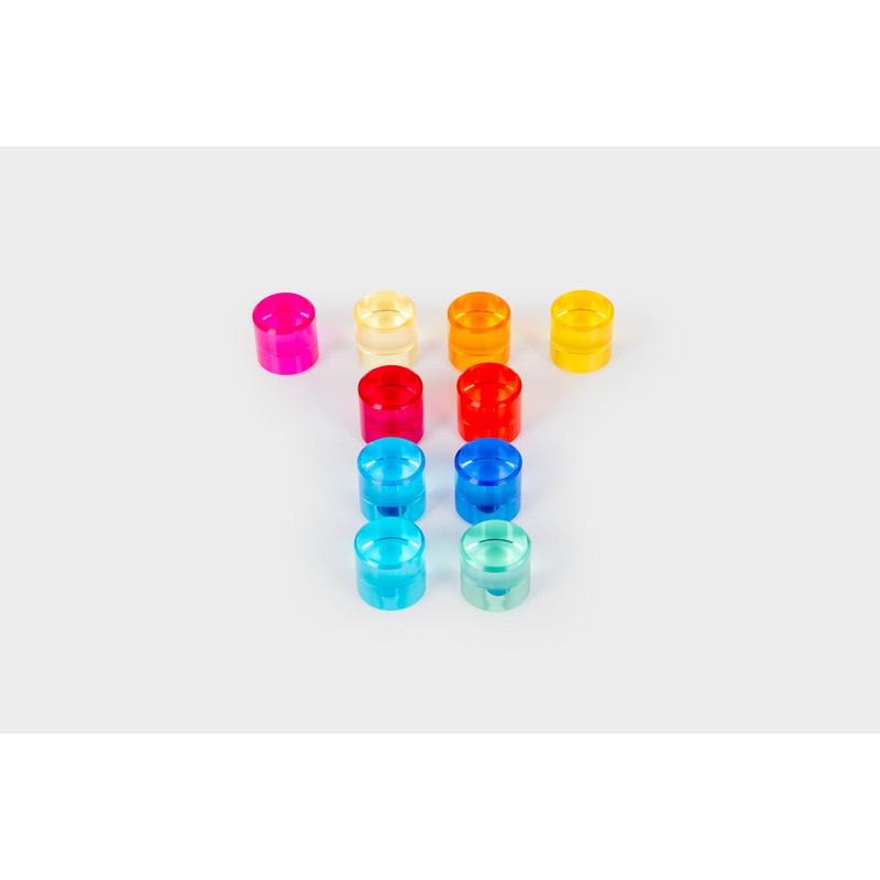 TickiT 73576 Gem Circles - Building Blocks - Acrylic Gemstones