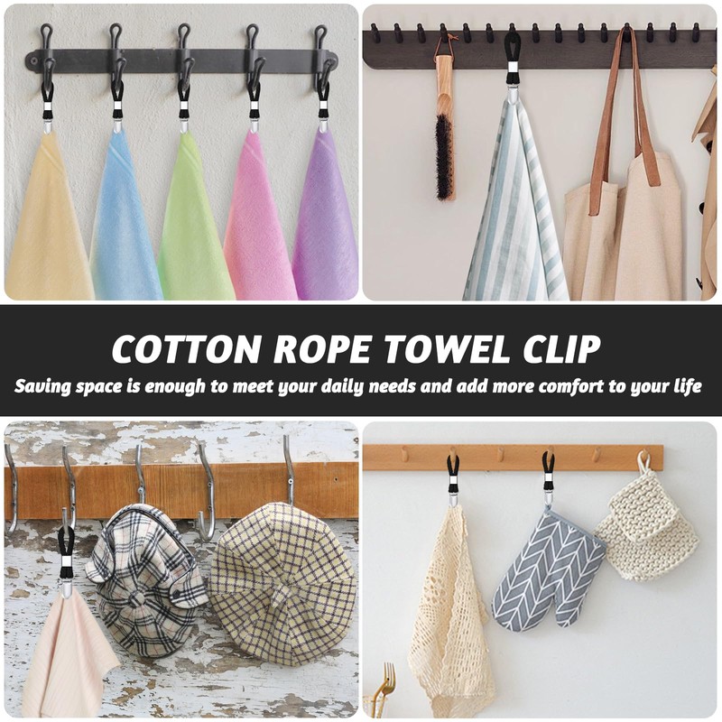 YHSKJCD Pack of 8 towel clips, hanger for towels, tea