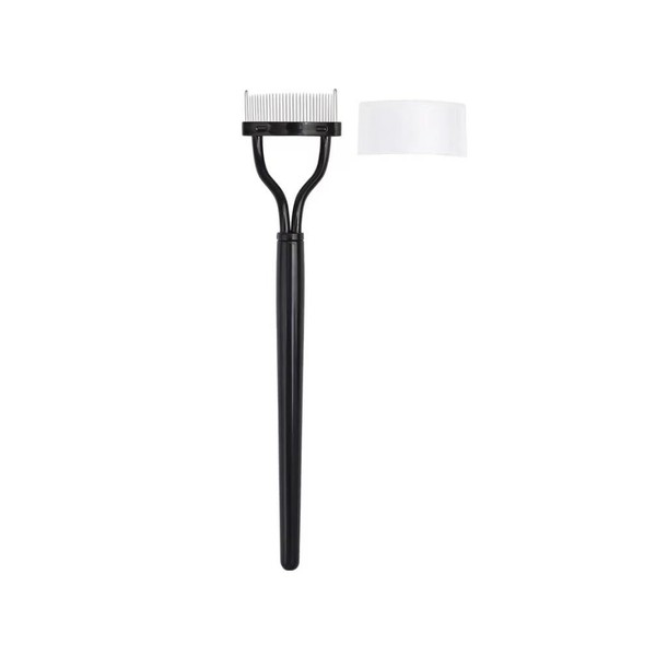 Eyelash Separator Eyelash Comb Lash Separator Stainless Steel Black Long