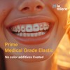 LA MIERE 100 Pack, Amber Latex Orthodontic Elastics, Dental Bands