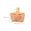 Levemolo 5pcs Handwoven Miniature Wooden Baskets Adorable Candy Holders for