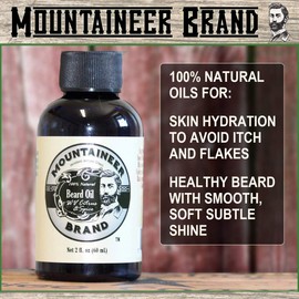 Beard Oil by Mountaineer Brand (2oz) | Premium 100% Natural Beard Conditioner (WV Citrus & Spice)