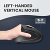 Perixx PERIMICE-713L, Wireless Ergonomic Left Handed Vertical Mouse, 6 Buttons