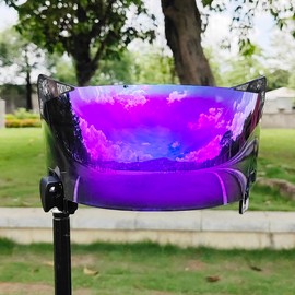 GIKYTEC Football Helmet Visor Anti-Fog Scratch Resistant Used for riddell Speed Flex Helmet for Youth & Adult (revo Purple Anti-Fog)