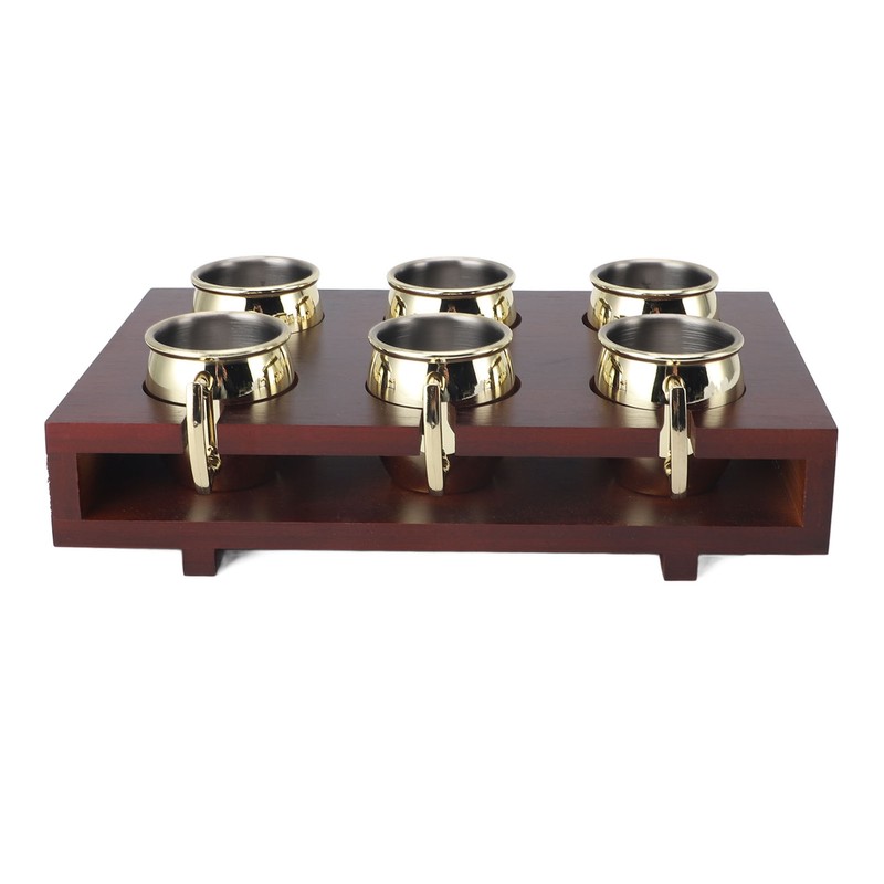 6Pcs Mule Mug Holder Set Sturdy Hammered Cocktail Drink Beer