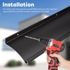 Heneymo 4" Extra-Wide Door Rain Drip Guard, 52" L Heavy