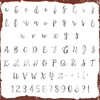 70 Pcs Alphabet Wooden Rubber Stamps with Box Letter Number