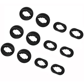 ALXCD Wingtips Compatible with Galaxy Buds Live Earbuds, S/L 2 Sizes 6 Pairs Silicone Ear Adapter Wingtips Earloop Replacement Ear Tips, Compatible with Galaxy Buds Live SM-R180 6 Pairs, Black S/L