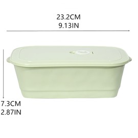 Ceramic Lunch Box with Compartment, Lunch Box with Lid, Green Lunch Boxes are Leak-Proof Sealed and Reusable, Perfect for office, Picnics, Short Trips or When Riding