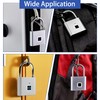 UMIK UMIKSMART Fingerprint Smart Padlock Combination Padlocks Candados, USB Rechargeable