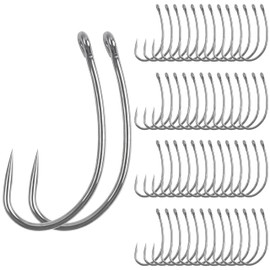 Angelhaken ohne Widerhaken, 120 Stück, Karpfenangeln, Kreis, Kurbel, Fliegenbinden, Haken, Karpfenhaar, Ködervorrichtungen, Süßwasser, Salzwasser