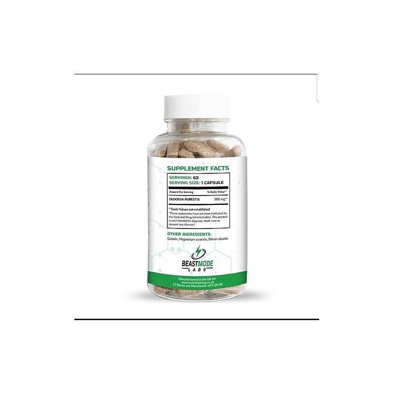 Maximum Strength Fadogia Agrestis 500mg Capsules - Athletic Performance &