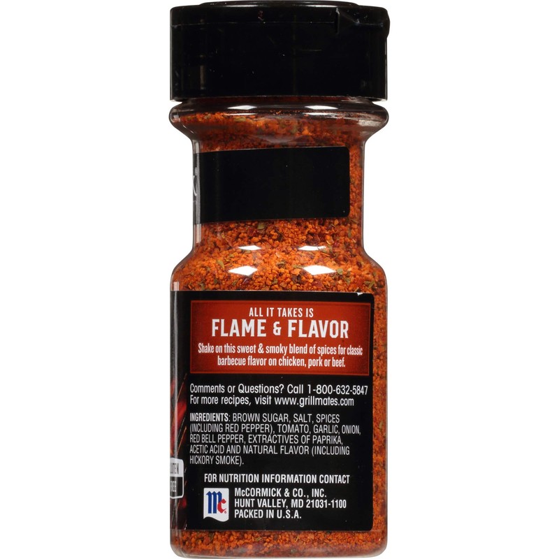 McCormick, Grill Mates, Barbecue Seasoning, 3oz Jar (Pack of 6)