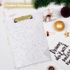 Hongri Plastic Acrylic Glitter Clipboard, 8.5x11" Stardard Letter A4 Size