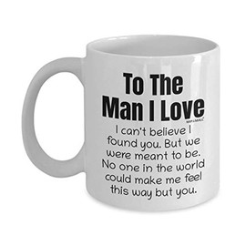 Best boyfriend gifts for men, Valentines romantic presents for him, Fathers day Coffee mugs tea cups, Christmas i love you - wm3613