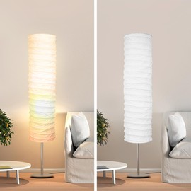 Paper Floor Lamp Shade, Minimalist Lampshade for Home Rice Paper Lampshade 37.4 X 8.66 in Light Cover for Living Room And Bedroom