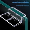 OTKARXUS 8 Pcs Aquarium Lid Clips Clear Acrylic Holder Holder
