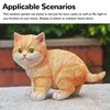 Outdoor Garden Decor Cat Statues Kitten Ornaments Gardening Decorations Gardening