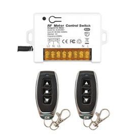 DieseRC Wireless Roller Shutter Remote Control Switch AC 90 V ~ 250 V 3 A Relay Receiver Controller with 2 Transmitters Remote Control Motor Move Forwards and Backwards