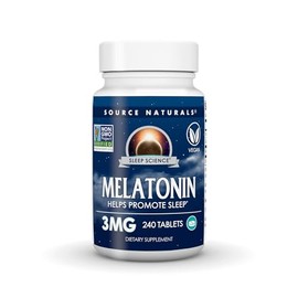 Source Naturals Sleep Science Melatonina, Ayuda a Promover el Sueño* - 3 mg - 240 Tabletas