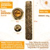 Gold Plated Brass Incense Burner - 27 cm high, base