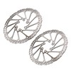 Bicycle Brake Discs Steel Corrosion Resistant 2 Pack Hollow Lightweight