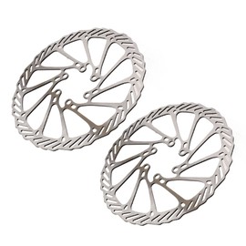 Bicycle Brake Discs Steel Corrosion Resistant 2 Pack Hollow Lightweight Bicycle Disc Brake Disc (160mm)