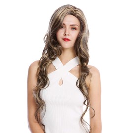 WIG ME UP - GFW2080-8H124 Women's Wig Very Long Middle Parting Wavy Brown Blonde Highlighted