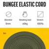 Kamu Synber Bungee Cord 5mm x 5m Elastic Shock Cord